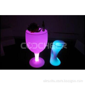 Modern RGB Led Light  Bar Furniture Chairs and Table with C